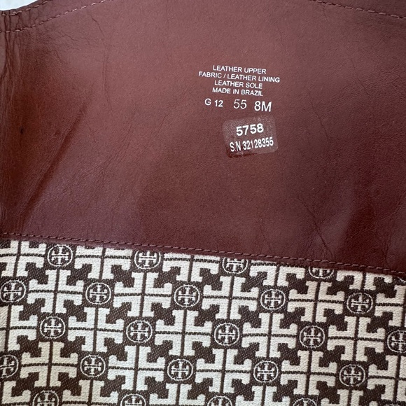 RARE Tory Burch Riding Boot with Gold Logo Ankle Strap Spur Hardware Size 8 - Picture 11 of 12